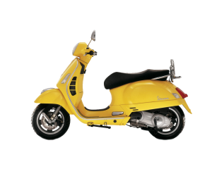 Yellow scooter PNG image-11342